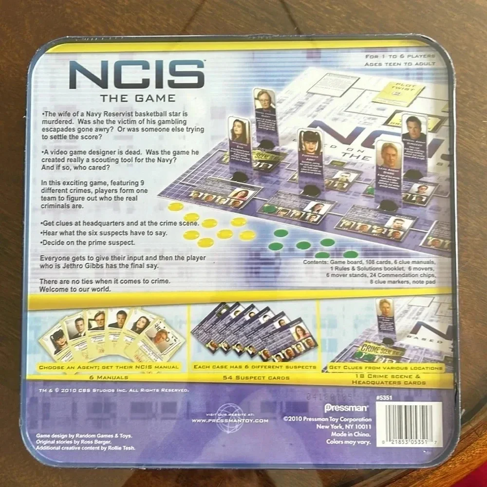 NCIS The Board Game based on the TV series NWT